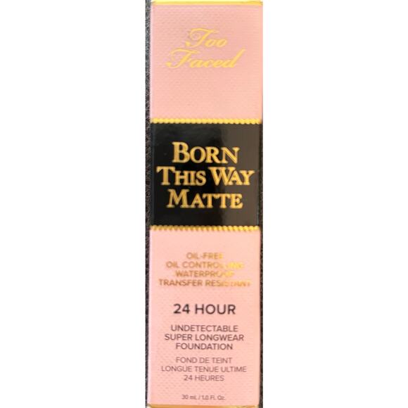 New Too Faced Born This Way Matte Super Longwear Foundation Truffle 1‎ oz. - Picture 2 of 8